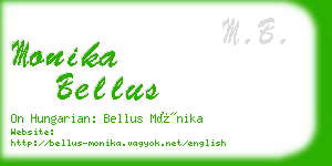 monika bellus business card